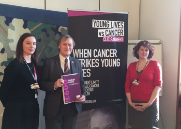 Sir David showed his support for CLIC Sargent and Fair Funerals